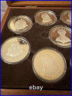 British Isles Queens 925 Silver Medals Set