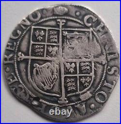 CHARLES 1 ONE SHILLING Hammered Silver Coin Great Britain