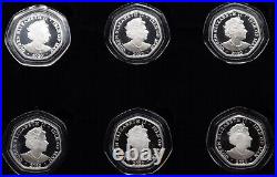 Coin Silver Proof 2020 Peter Pan 50p 6 Coin Coloured Set Isle Of Man BOX COA