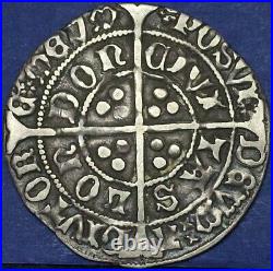 Edward IV Silver Groat, Heraldic Cinquefoil, 2nd Reign, S2100, Vf, See Photos