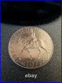 Elizabeth. II DG. REG FD 1977 coin Commemorative Queen Elizabeth Silver Jubilee