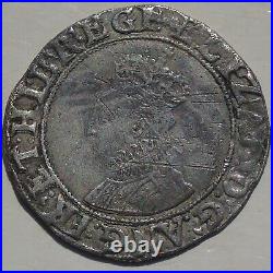 Elizabeth I Shilling Hammered Tudor Coin, mm Key Key over Woolpack & Variations