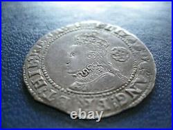 Elizabeth I Silver Sixpence 1601 mintmark'1' S. 2585 VF grade, toned