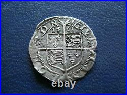 Elizabeth I silver Threehalfpence 1561 S. 2568 mm pheon Third issue VF grade