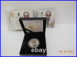 Elton John Limited Numbered Edition U. K Silver Proof £2.00 Coin