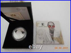 Elton John Limited Numbered Edition U. K Silver Proof £2.00 Coin