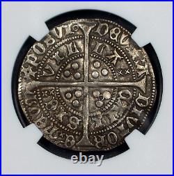 Extra Fine (1422-27) ENGLAND GREAT BRITAIN 4P CALAIS S-1836 HENRY VI NGC XF 45