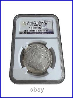 GREAT BRITAIN 1812 SILVER 3 SHILLINGS BANK OF ENGLAND TOKEN AU Details