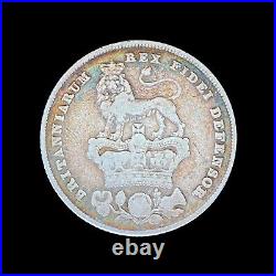 GREAT BRITAIN. 1826, Shilling, Silver? Toned