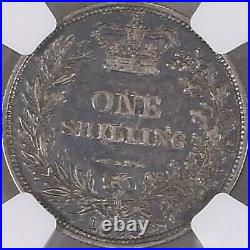 GREAT BRITAIN. 1868, Shilling, Silver NGC XF40 Die Number 39 Darker Toned