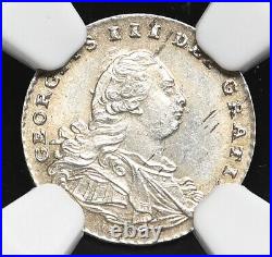 GREAT BRITAIN. George III, Silver Maundy Penny, 1795, NGC MS65, Gem BU