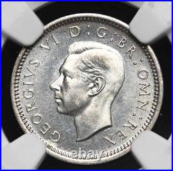 GREAT BRITAIN. George VI, 1937, Coronation Proof Silver Threepence, NGC PF66