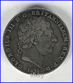 George III 1819 LIX Silver Crown Great Britain