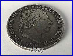 George III 1819 LIX Silver Crown Great Britain