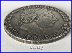 George III 1819 LIX Silver Crown Great Britain