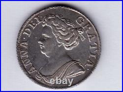 Great BritainKM-523, 1 Shilling, 1711 Silver Queen Anne EF