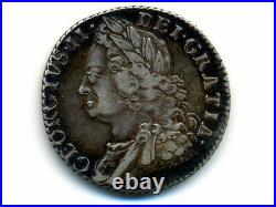 Great BritainKM-583.3, Shilling, 1758 King George II RARE