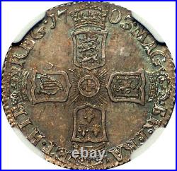 Great Britain 1703-VIGO Anne Silver Sixpence NGC MS-62 UNDERGRADED