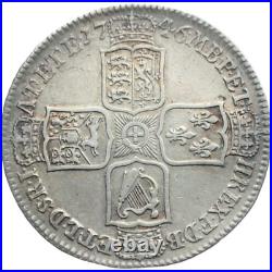 Great Britain 1746 AU 1/2 Crown HalfCrown Lima Silver Coin George II UK England