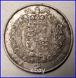 Great Britain 1823 1/2 Crown George IV Km #688