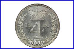 Great Britain 1880 Maundy Set in Choice Uncirculated Condition