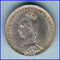 Great Britain. 1888 Silver Groat (4d). AUNC Near Full Lustre