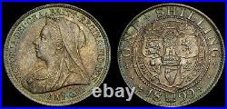 Great Britain 1899, Silver Shilling, S-3940A, UNC 5346