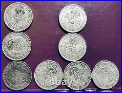 Great Britain 1922 -1929 Florin Collection (50% Silver) 26 Coins