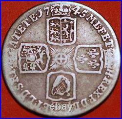 Great Britain 1 Shilling 1745 George II silver KM# 583 (R590)