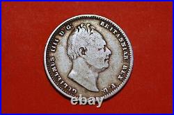 Great Britain 1 Shilling 1835 William IV silver KM#713 (R248)