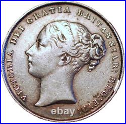 Great Britain 1 Shilling 1844 Victoria silver KM#734