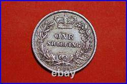 Great Britain 1 Shilling 1879 Victoria silver KM#734 R399