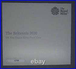 Great Britain 2020 Britannia 5 oz five ounce silver £10 pounds proof coin sealed