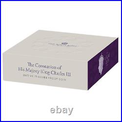 Great Britain 5 £ Silver Proof Coronation King Charles III. UK 2023 Royal Mint