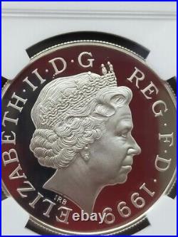 Great Britain 5 pounds In Memory of Princess Diana Silver Coin PF68 Ultra Cameo