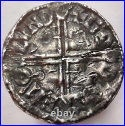 Great Britain Aethelred II 997-1003 Silver Penny Peckmarked Godwine On London 4F
