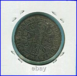 Great Britain- Beautiful Historical Charles II Toned Silver Crown, 1673, Km# 435