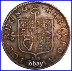 Great Britain Charles II Silver 2 Pence'1\2 Groat 1660-1662 KM# 400