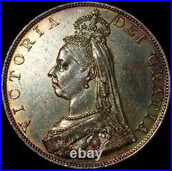 Great Britain Double Florin 1887 Victoria Silver Proof Like Coin WCA 202