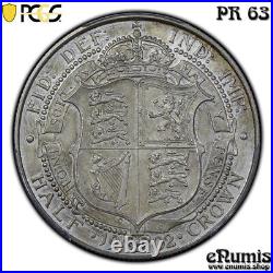 Great Britain, Edward VII, Halfcrown 1902, Matte Proof, PCGS PR 63