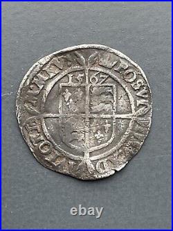 Great Britain Elizabeth I 1567 Original Silver Sixpence Coin