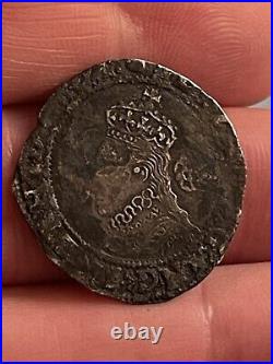 Great Britain Elizabeth I 1581 Original Silver Sixpence Coin