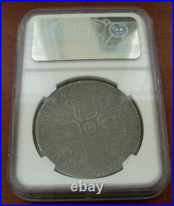 Great Britain England 1662 Silver Crown NGC XF45 Rose Stop After HIB Charles