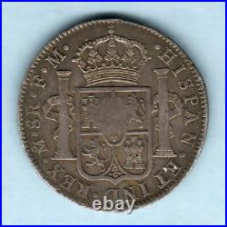 Great Britain Geo 111 Emergency Issue $1. Bust Countermark on Mexico 1794 8 Rl