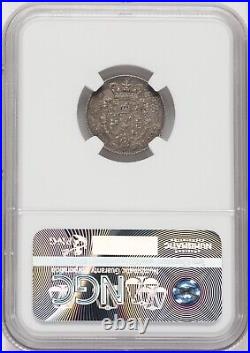 Great Britain George IIII 1821 6 Pence Silver Coin Ngc Almost Uncirculated 58