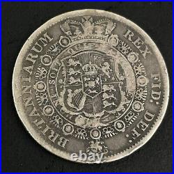 Great Britain George III 1817 Silver Half Crown Coin