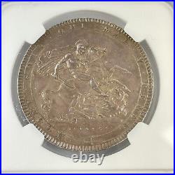 Great Britain George III 1819 LX Crown Silver Coin AU 58 NGC Graded