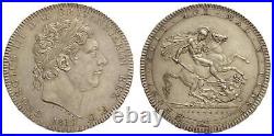 Great Britain. George III. Crown, 1819 LIX. UNC luster S. 3787ESC-215Dav-103