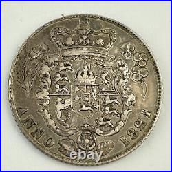 Great Britain George IV 1821 Silver Sixpence Coin