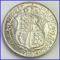 Great Britain George V 1914 Silver Half Crown Good Lustre Coin